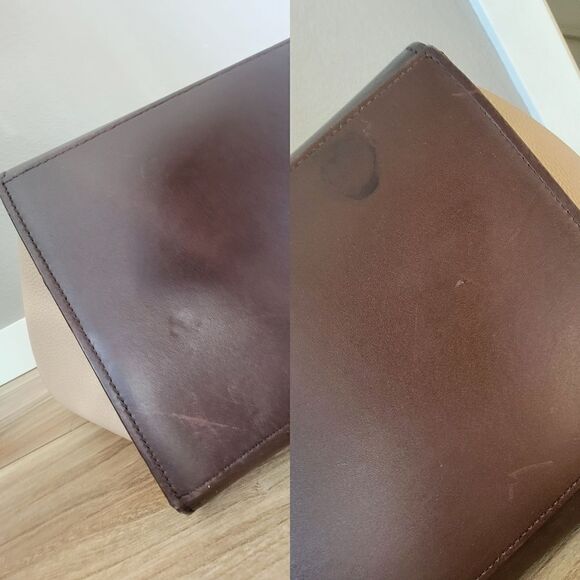 Celene Tricolor Medium Trapeze Luggage Satchel in Cognac Brown Tan - Picture 9 of 16